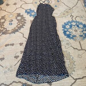 Reformation Black and White Floral Maxi Dress